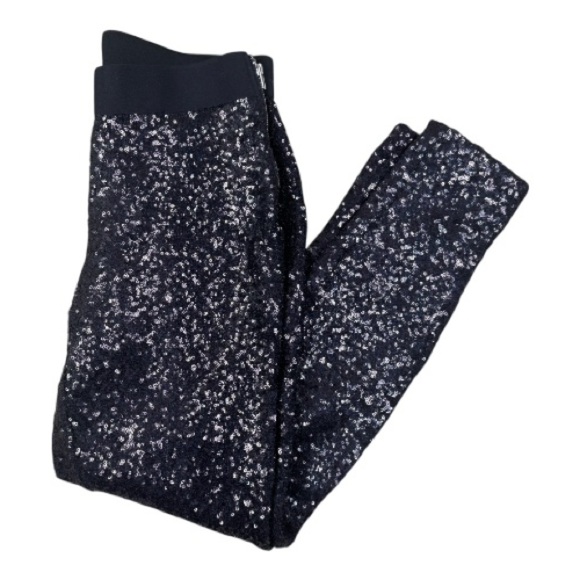 GAP Pants - GAP Black Sequin Ankle Pants Size Small Party NYE Dressy